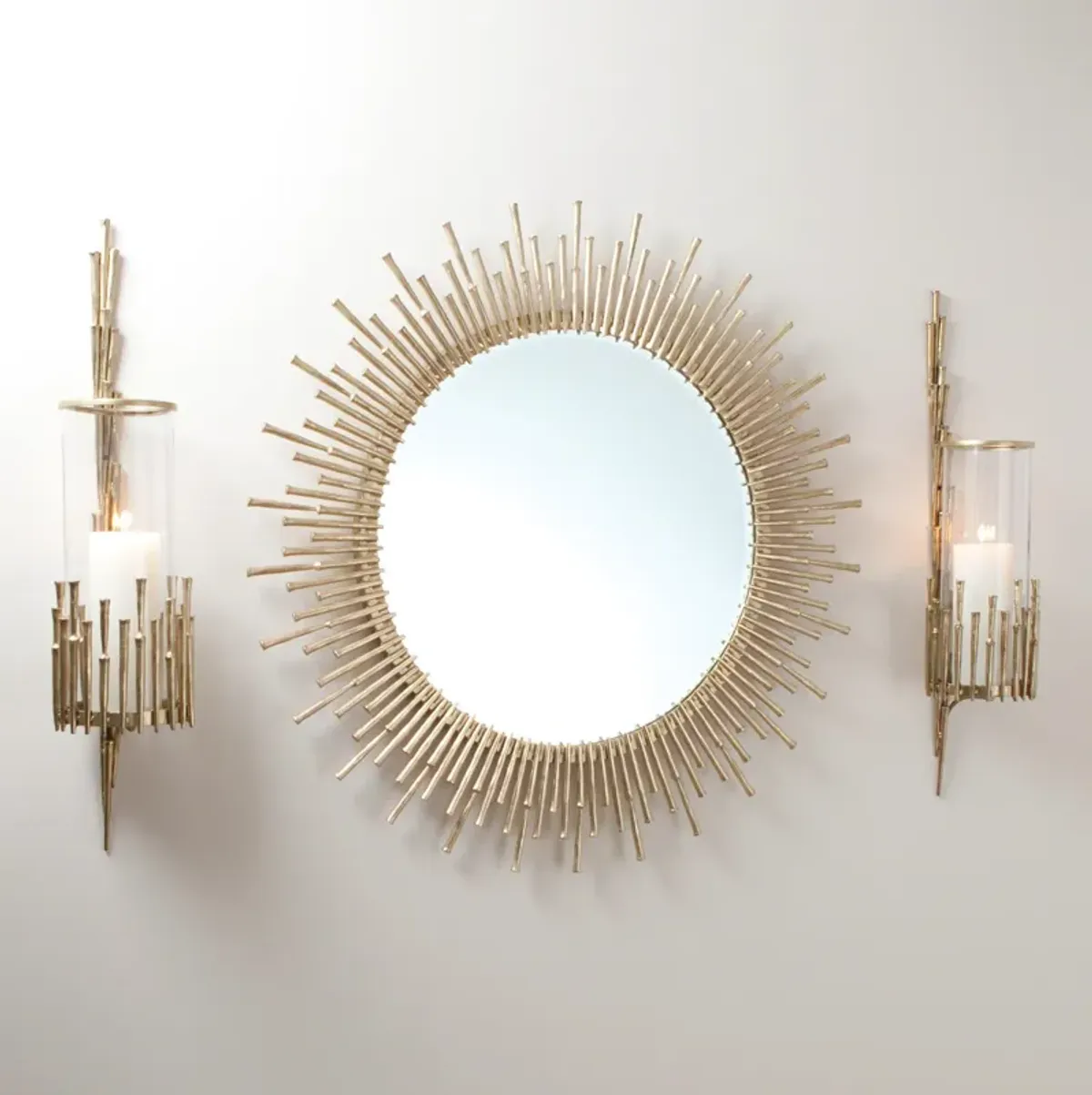 Spike Mirror- Brass