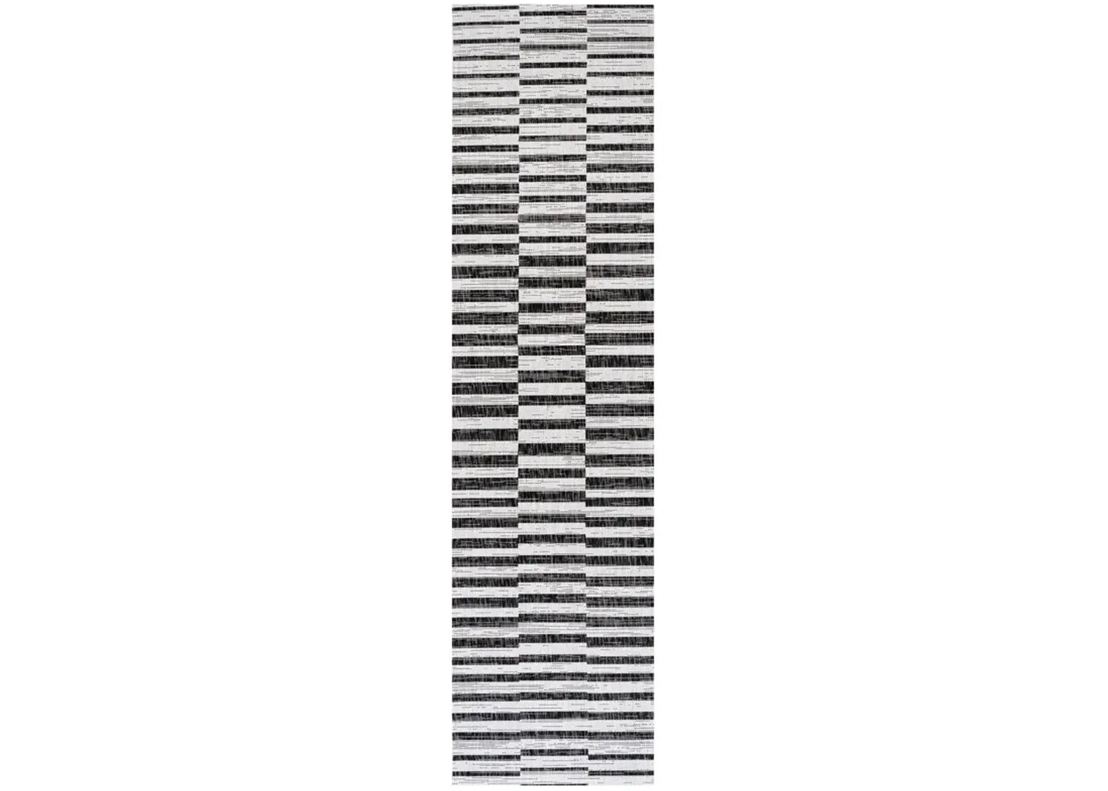 Sukie Modern Offset Stripe Indoor/Outdoor Area Rug