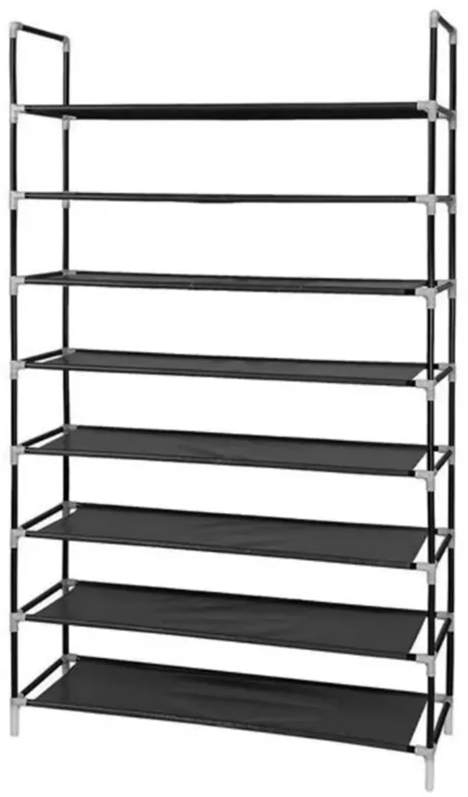 8-Layer Shoe Rack with Ultra Large Capacity, Non-Woven Fabric and Steel Storage Shelves