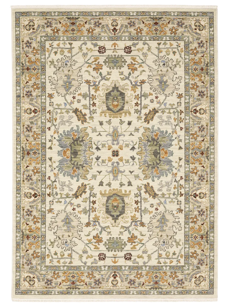 Lucca 3'3" x 5' Ivory Rug