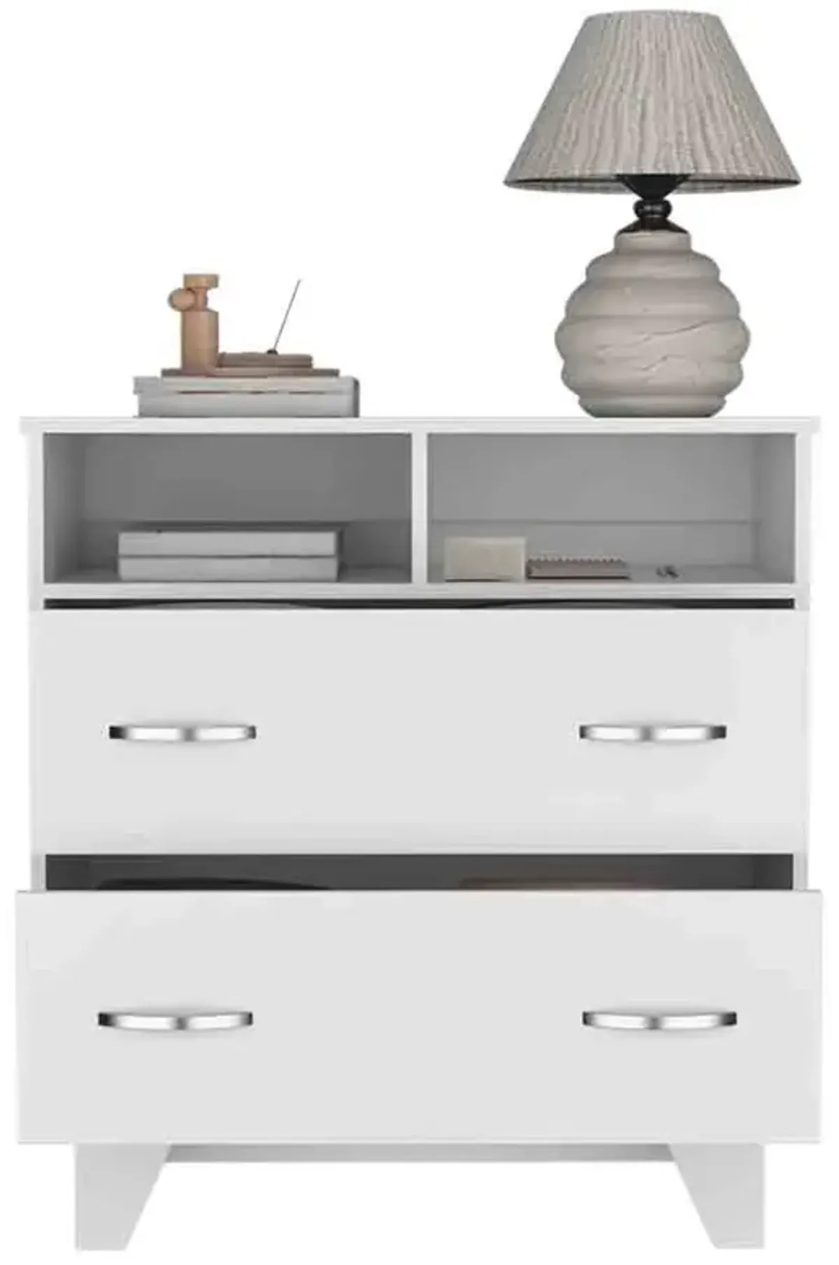 Double Drawer Dresser Arabi, Bedroom, White