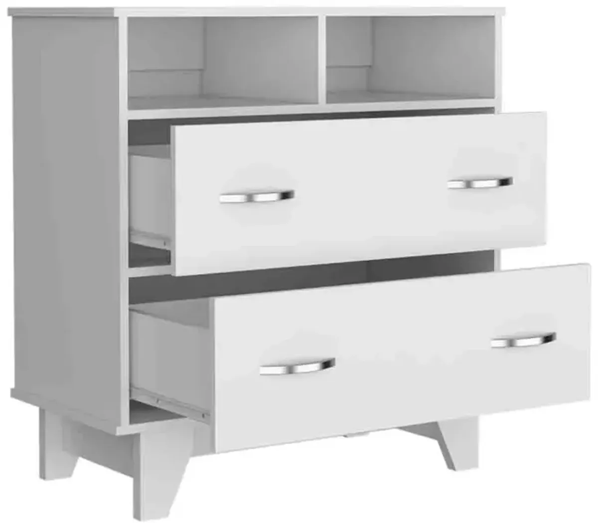 Double Drawer Dresser Arabi, Bedroom, White