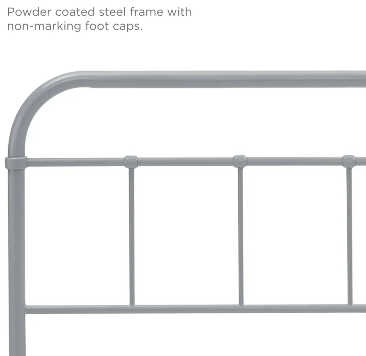 Modway - Serena King Steel Headboard