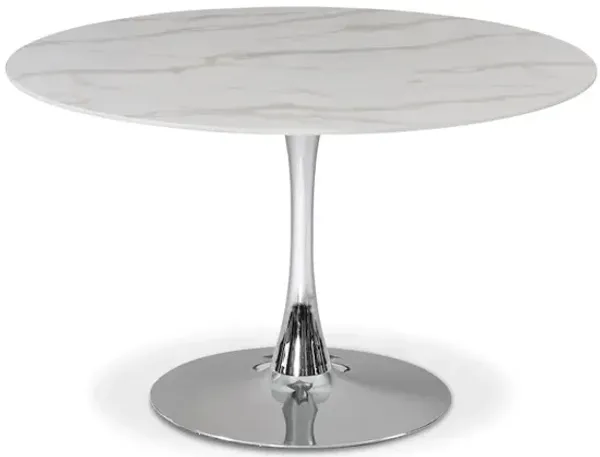 Meridian Furniture Tulip Chrome Dining Table