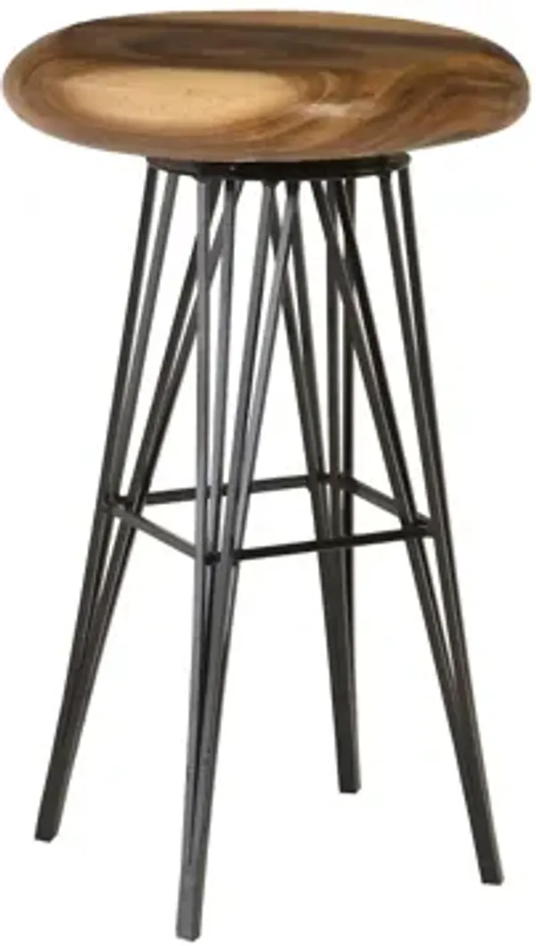 String Bar Stool-Black Legs
