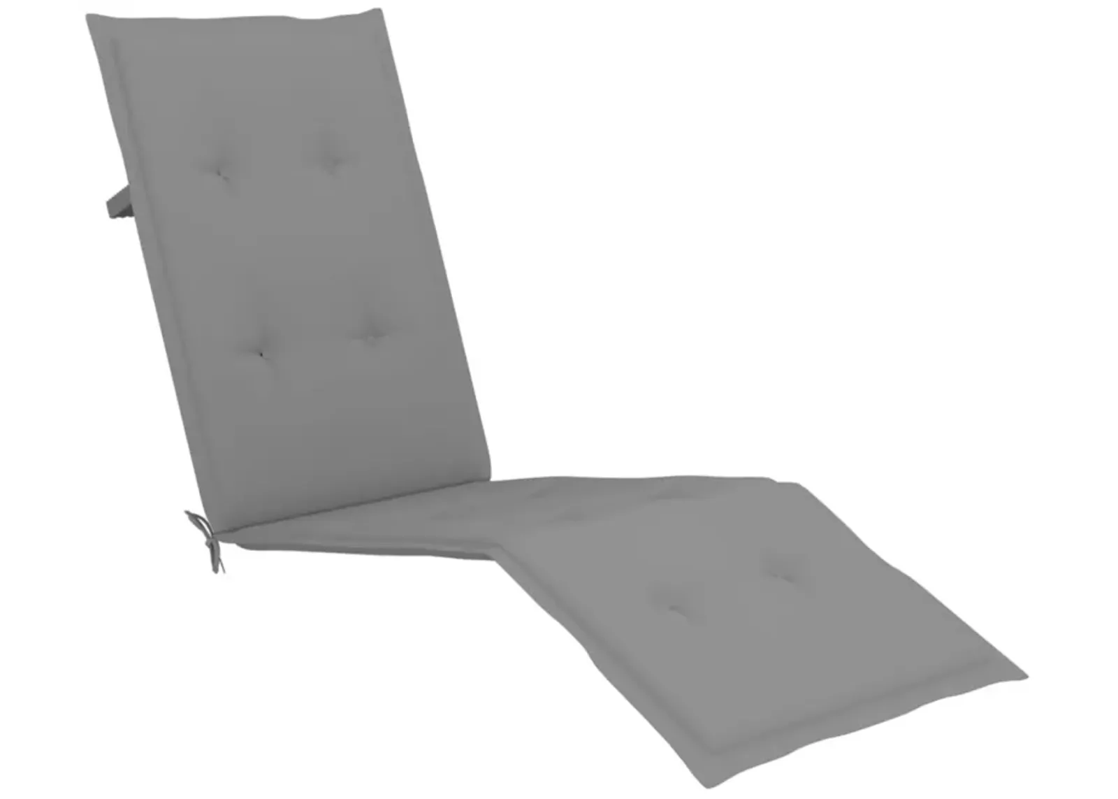 vidaXL Deck Chair Cushion Gray (29.5"+41.3")x19.7"x1.6"