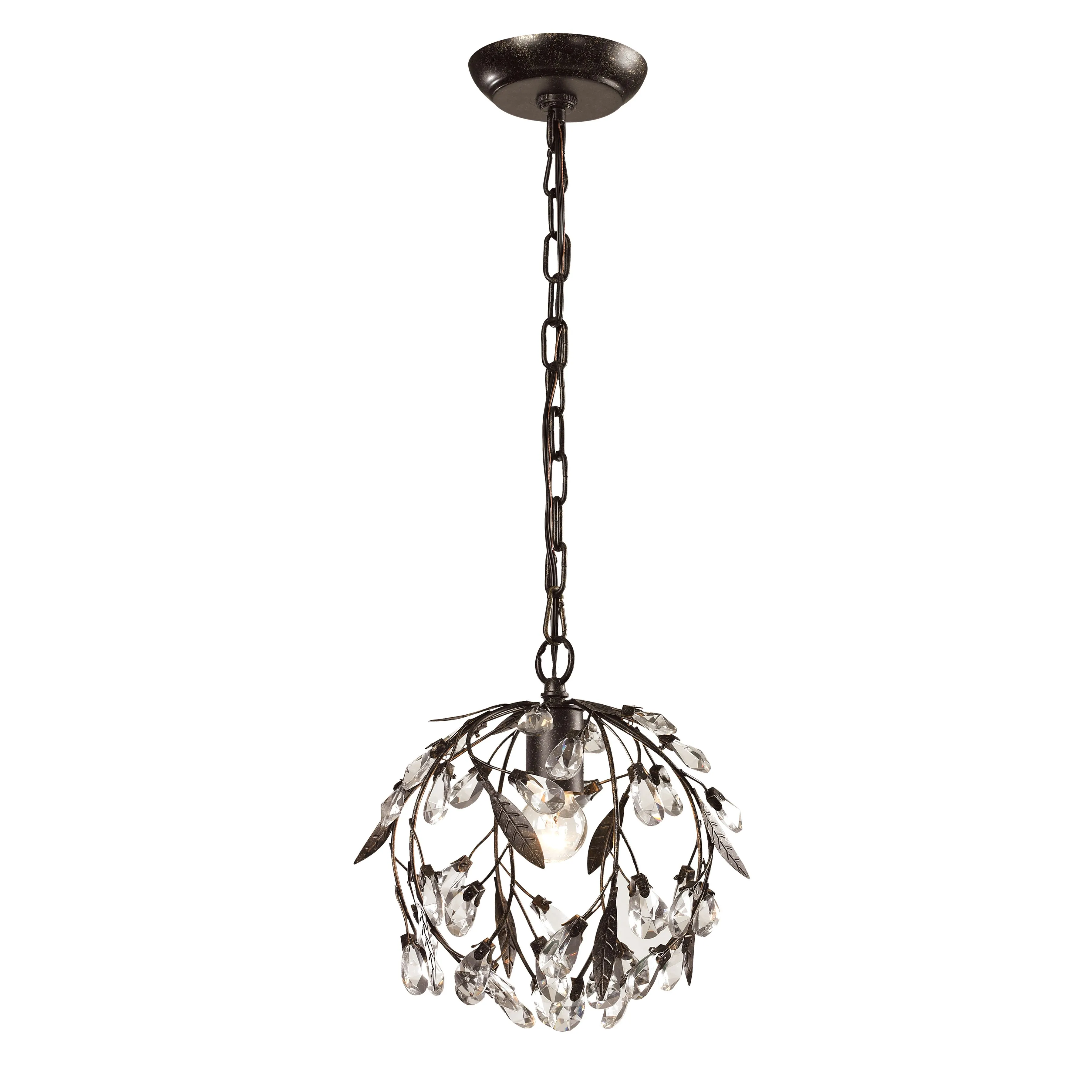 Circeo 10'' Wide 1-Light Bronze Mini Pendant