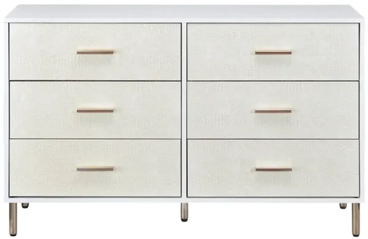 Myles Dresser Champagne & Gold Finish