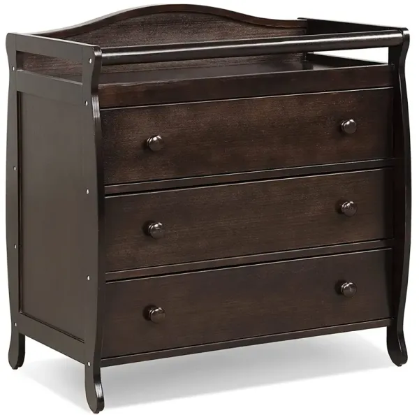 Baby Changing Station with Safety Strap and 3 Storage Drawers – Nursery Furniture