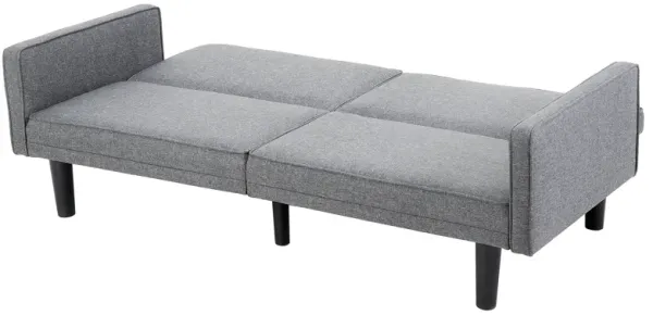 Convertible Futon Sofa Bed with Tapered Legs