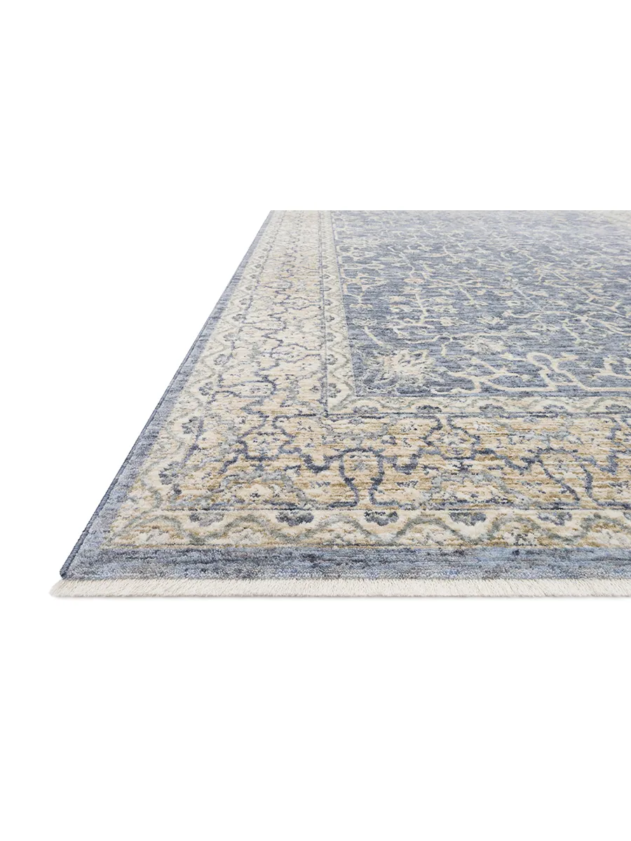 Pandora PAN04 Dark Blue/Ivory 5' x 8' Rug