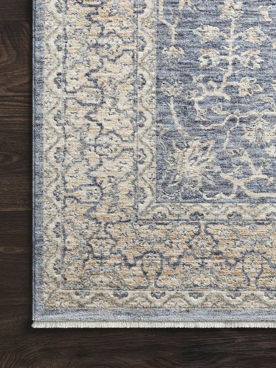 Pandora PAN04 Dark Blue/Ivory 5' x 8' Rug