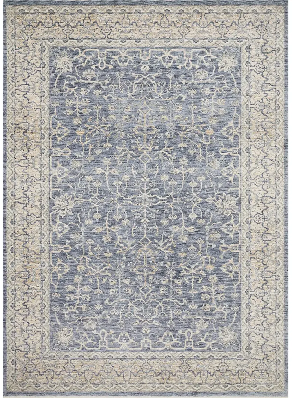 Pandora PAN04 Dark Blue/Ivory 5' x 8' Rug