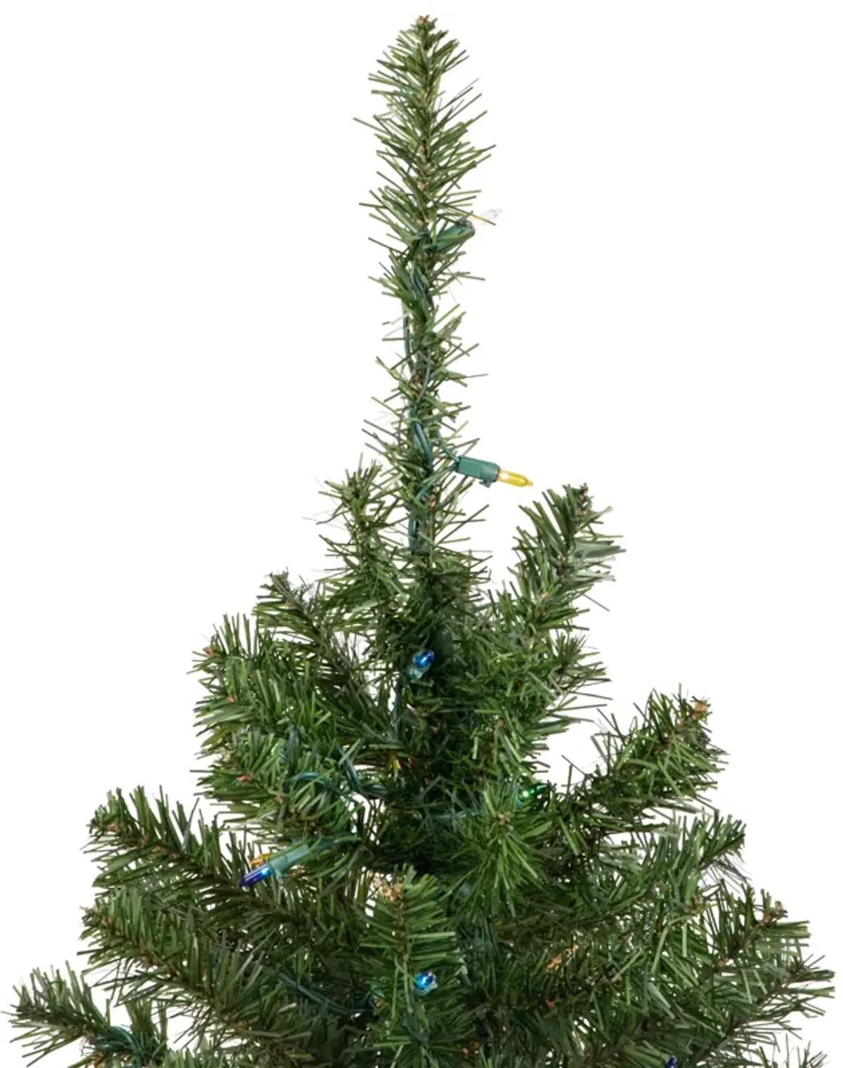 3' Pre-Lit Medium Canadian Pine Artificial Christmas Tree  Multicolor Lights