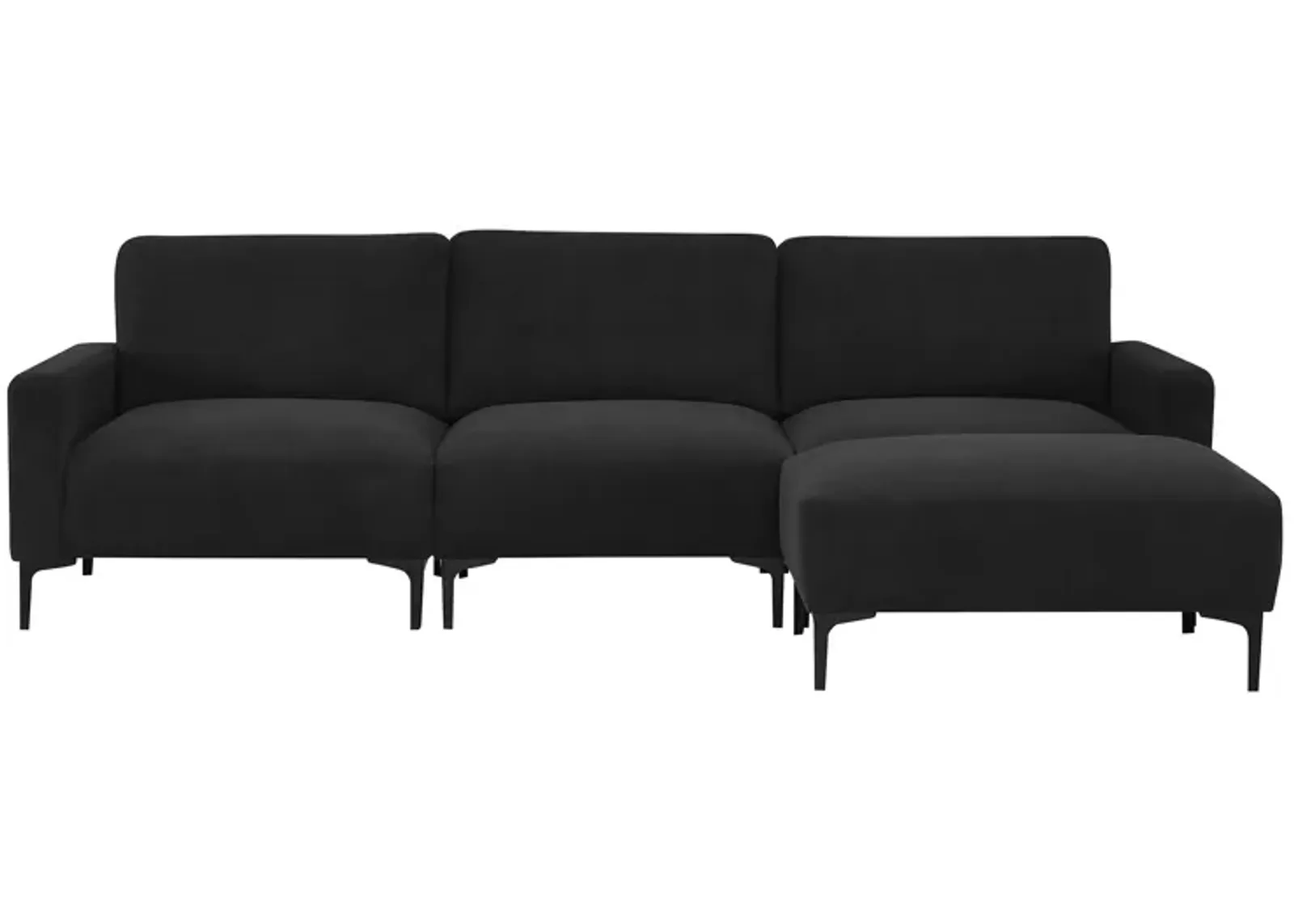 Merax Modern L-shaped Sectional Sofa with Convertible Ottoman