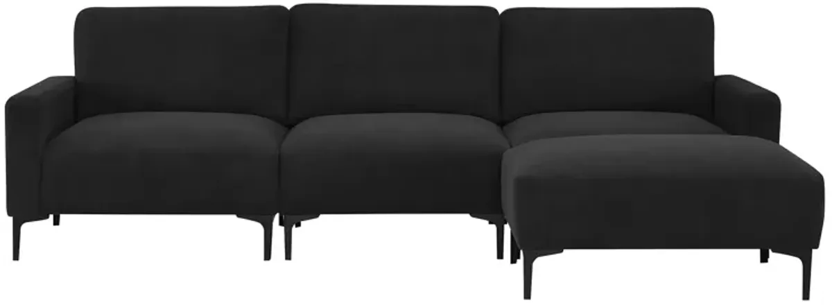 Merax Modern L-shaped Sectional Sofa with Convertible Ottoman