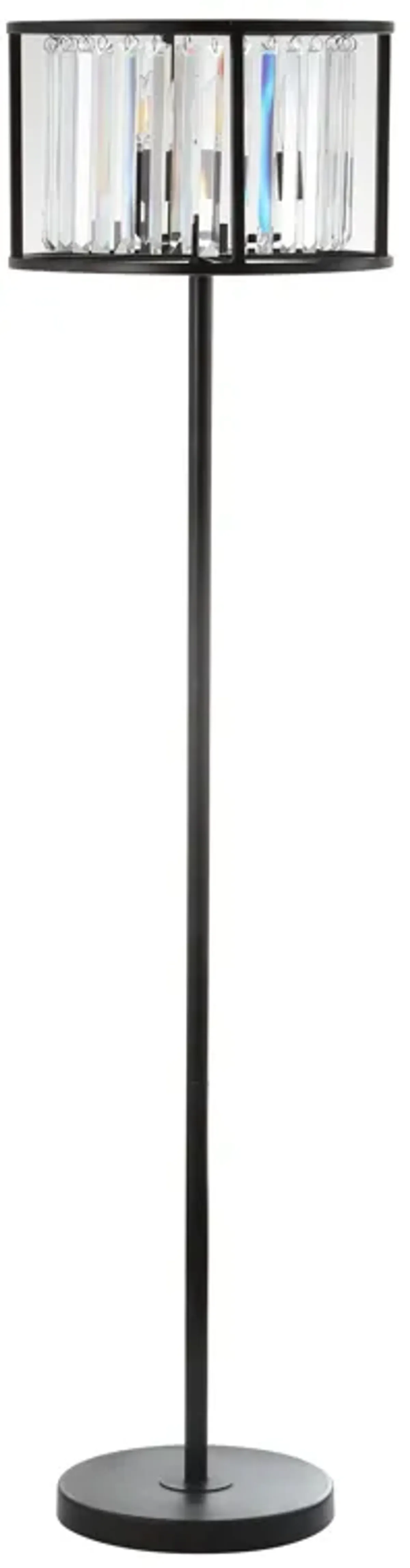 Bevin Metal/Crystal LED Floor Lamp