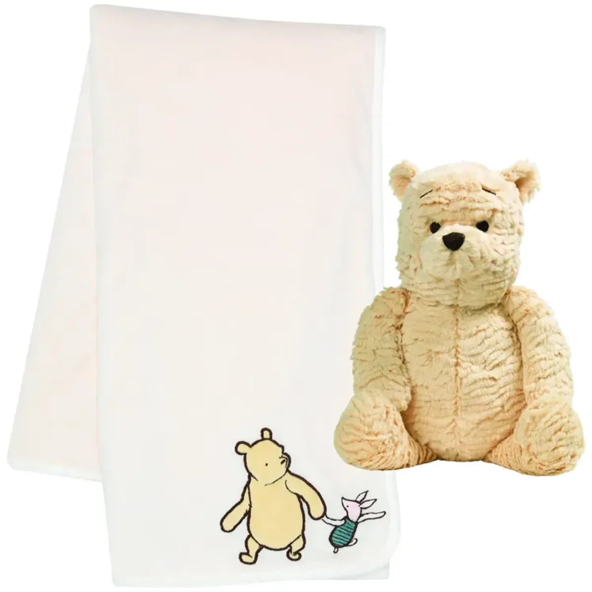 Lambs & Ivy Disney Baby Classic Winnie the Pooh Blanket & Plush Baby Gift Set