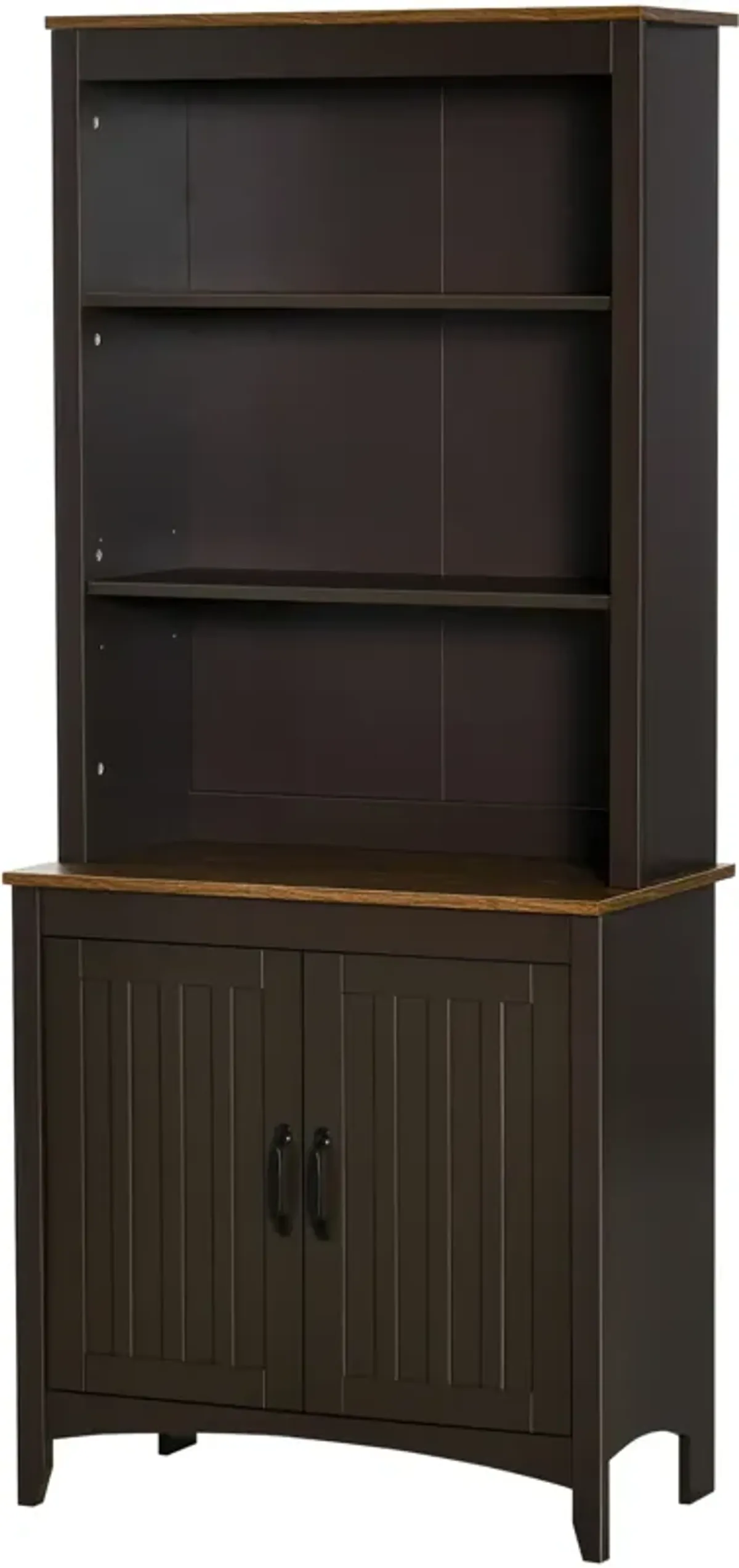 70" Kitchen Pantry Freestanding Cupboard Cabinet w/ Adjustable Shelves