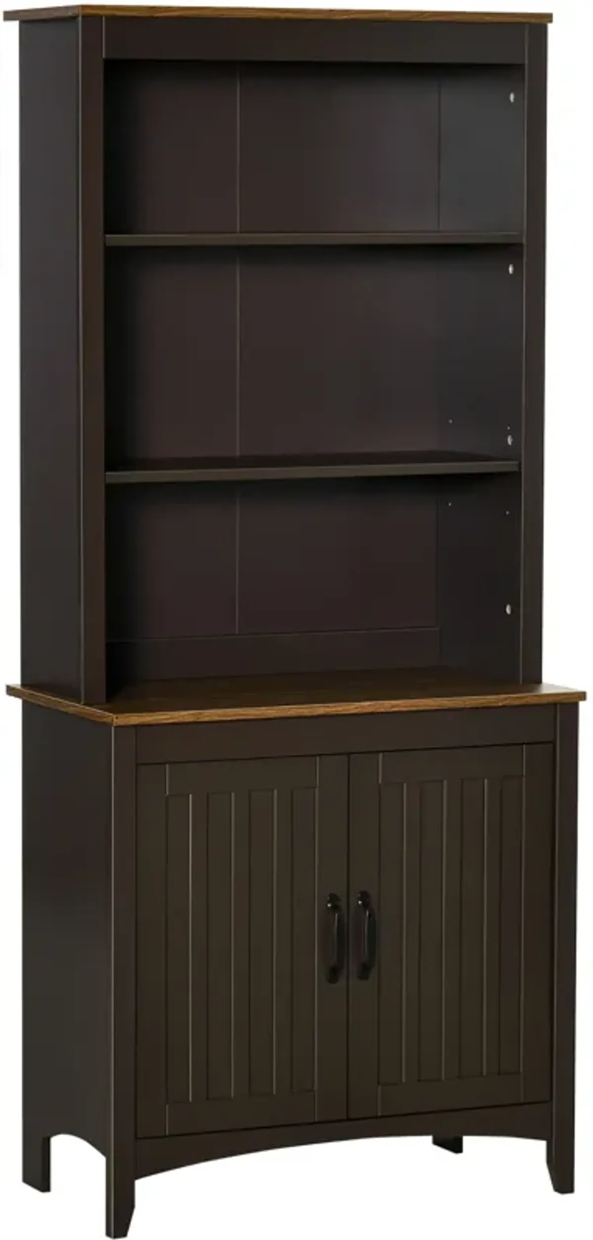 70" Kitchen Pantry Freestanding Cupboard Cabinet w/ Adjustable Shelves