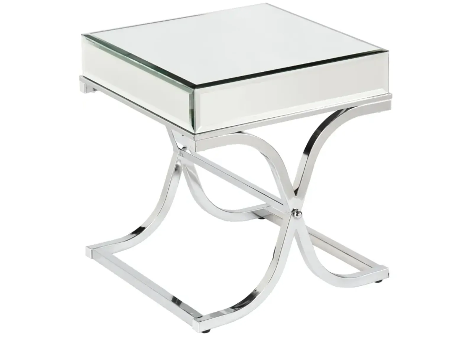 Ava Mirrored End Table