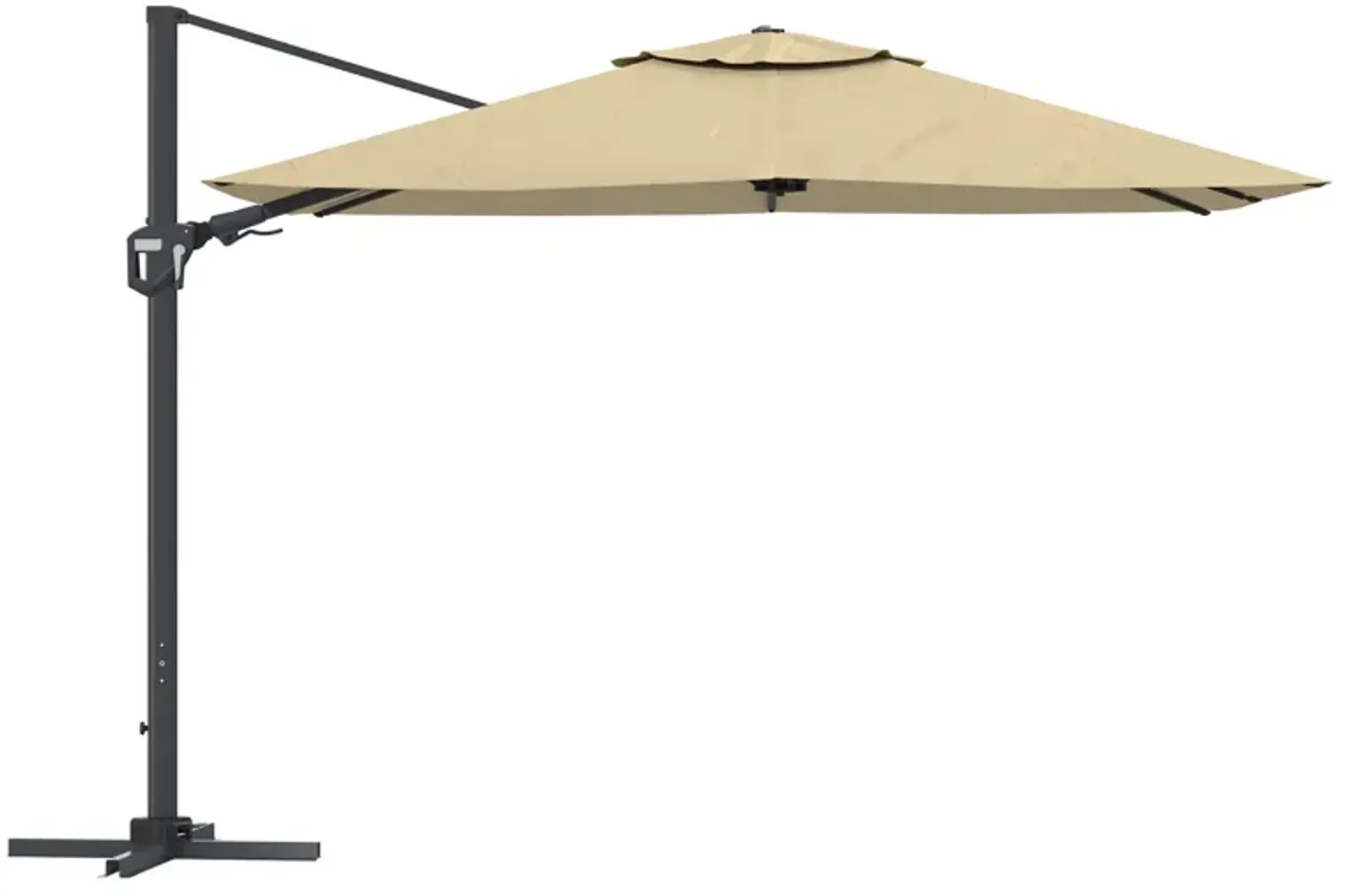 11FT Square Cantilever Patio Umbrella (without Umbrella Base).