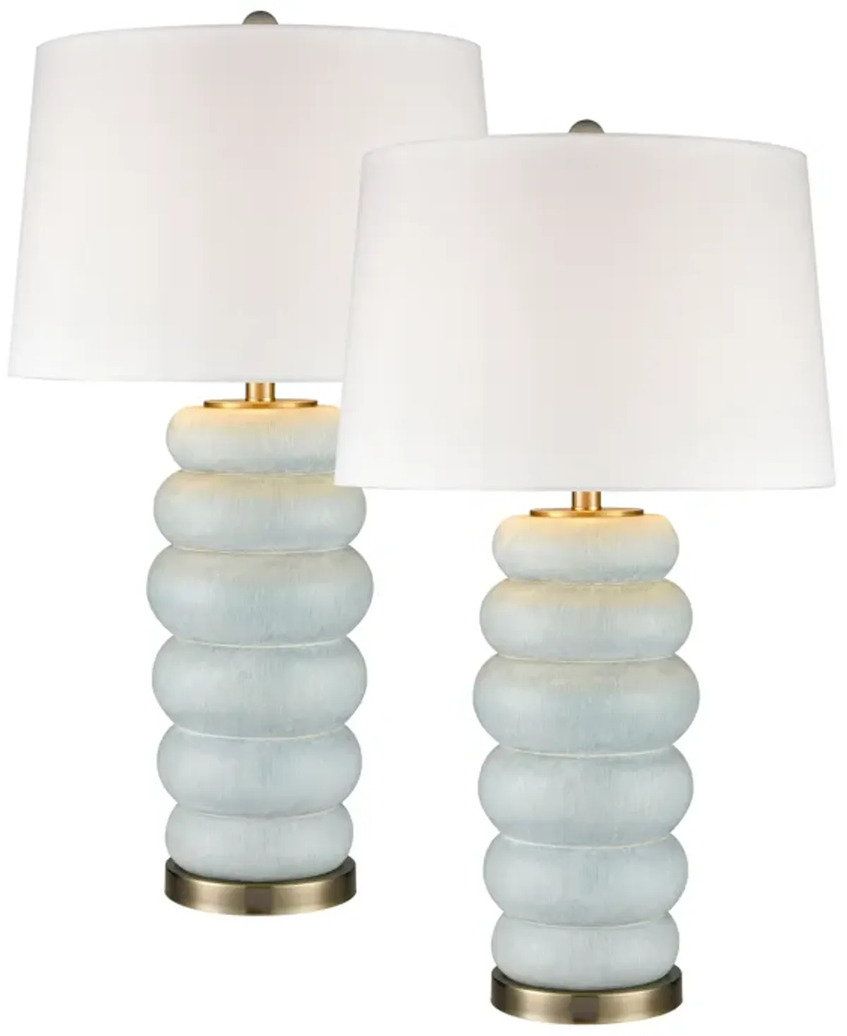 Barden Green Table Lamp Set