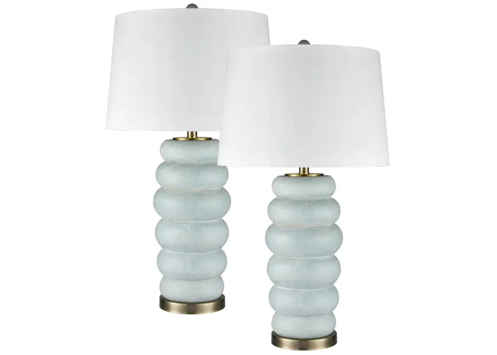 Barden Green Table Lamp Set