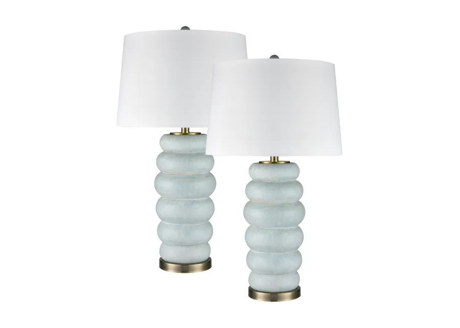 Barden Green Table Lamp Set