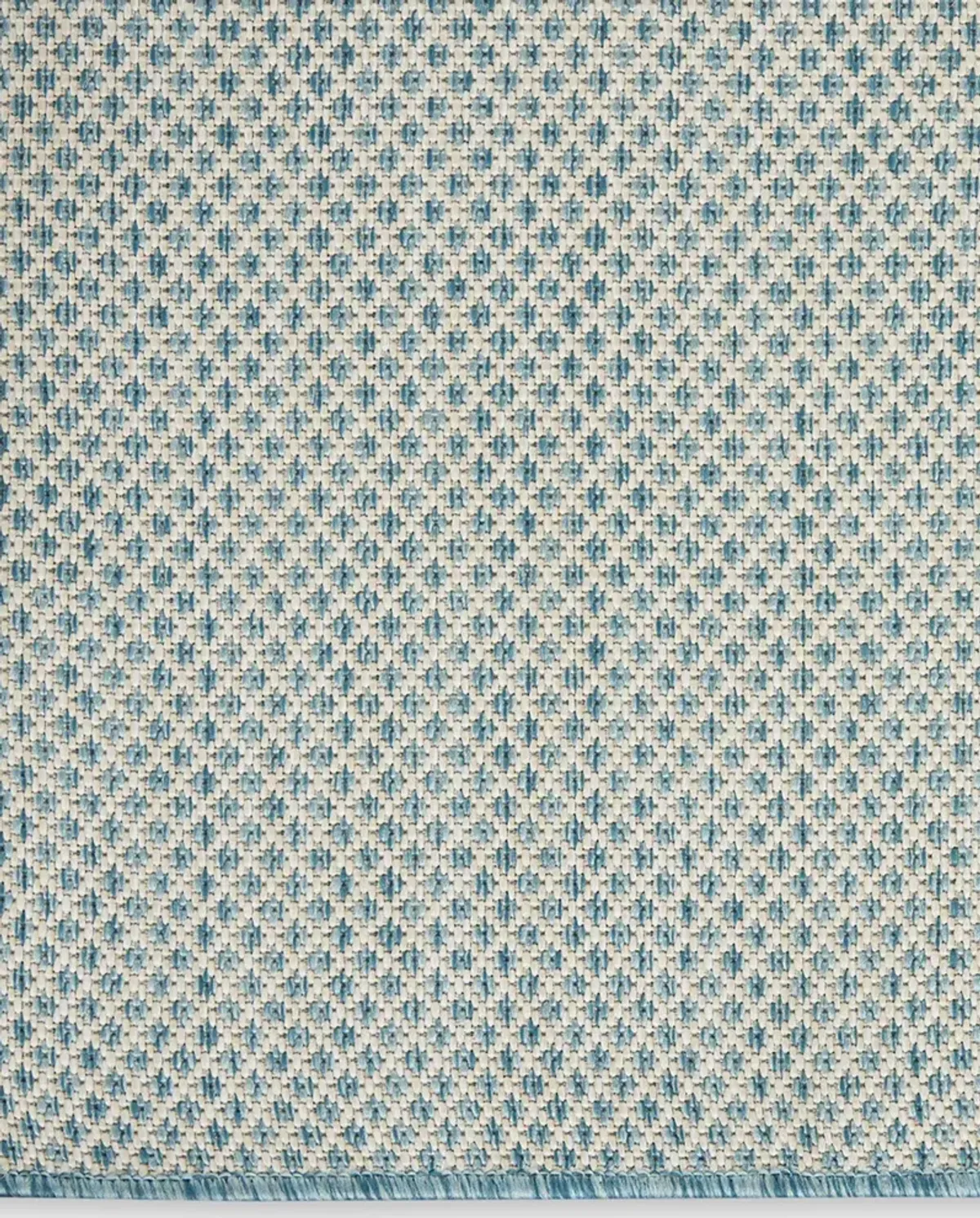 Courtyard COU01 Ivory/Aqua 2'2" x 8' Rug