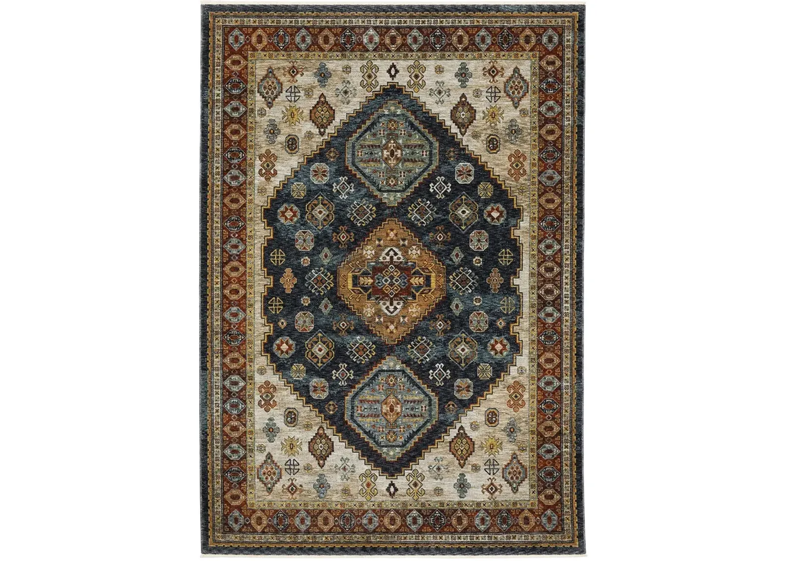 Aberdeen 6'7" x 9'6" Blue Rug