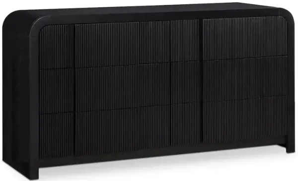 Meridian Furniture Fluted Black Dresser