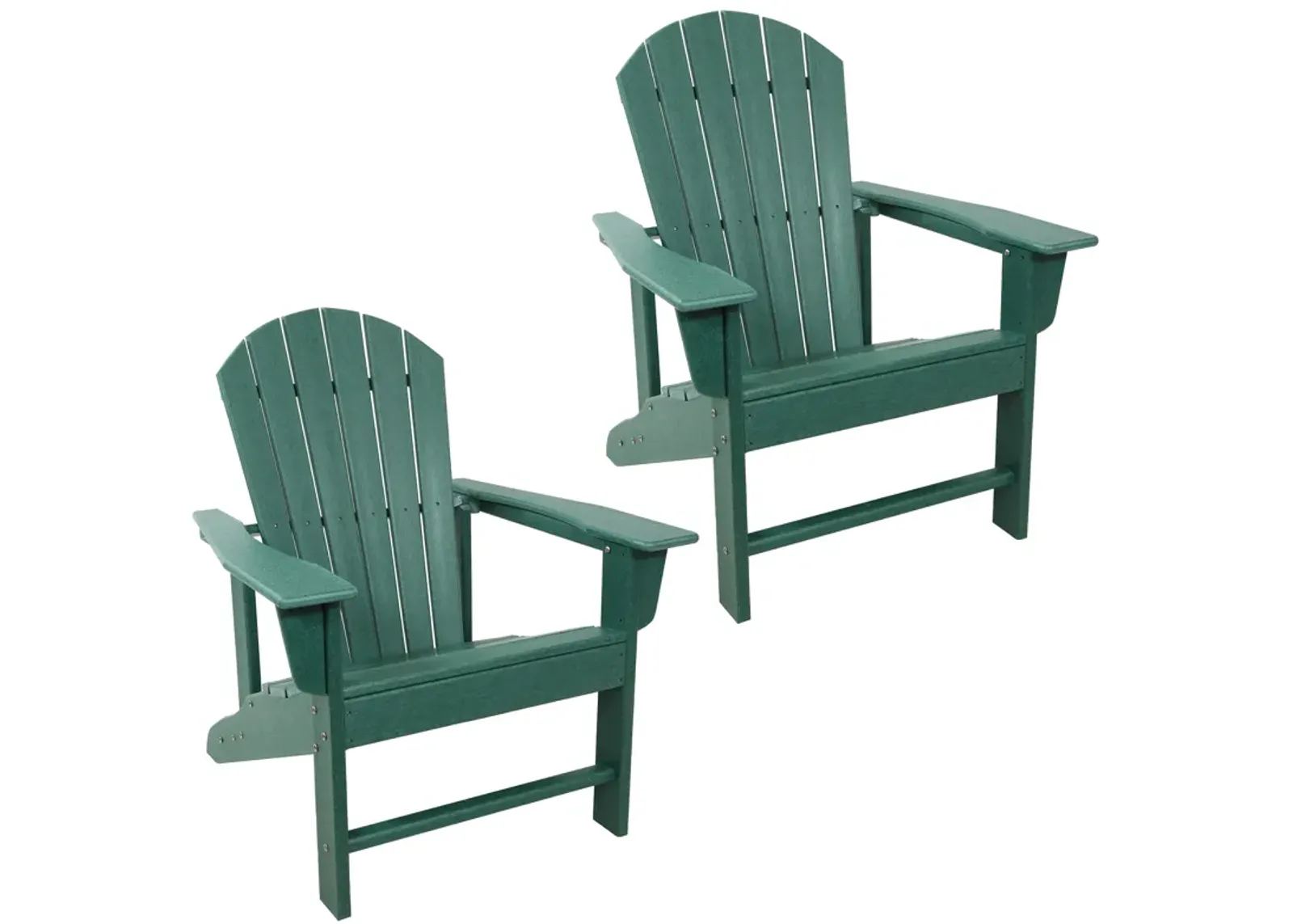 Sunnydaze Upright HDPE Raised Outdoor Adirondack Chair