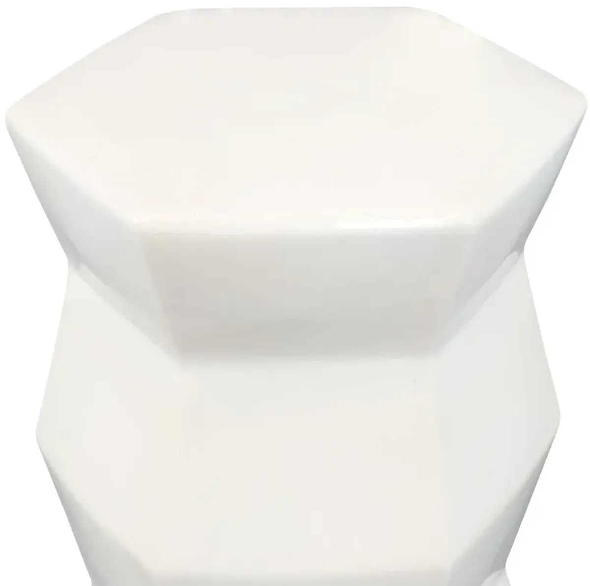 Sunnydaze 17.25 in Moderno Geometric Glaze Ceramic Garden Stool