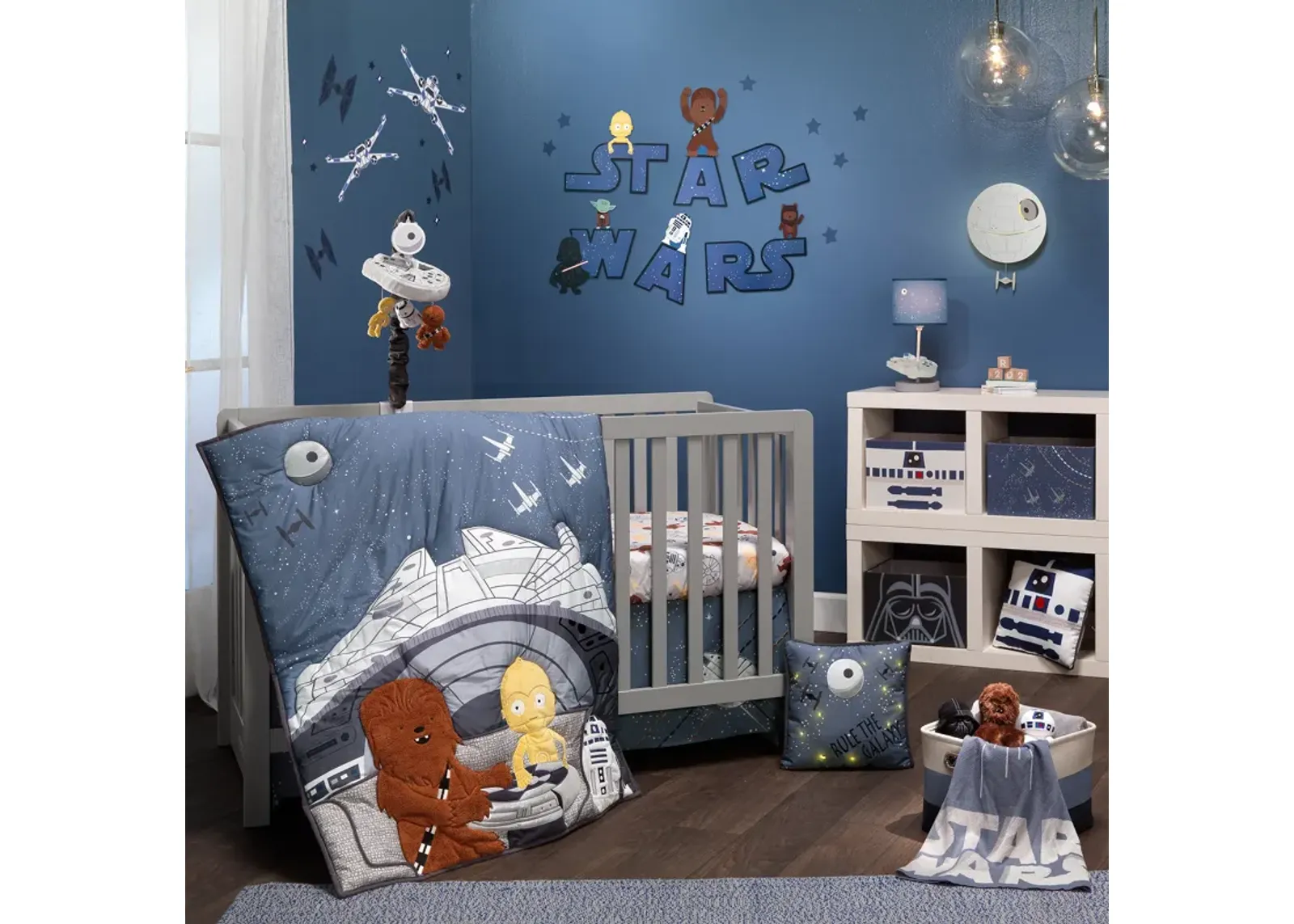 Lambs & Ivy Star Wars Signature Millennium Falcon 3-Piece Baby Crib Bedding Set