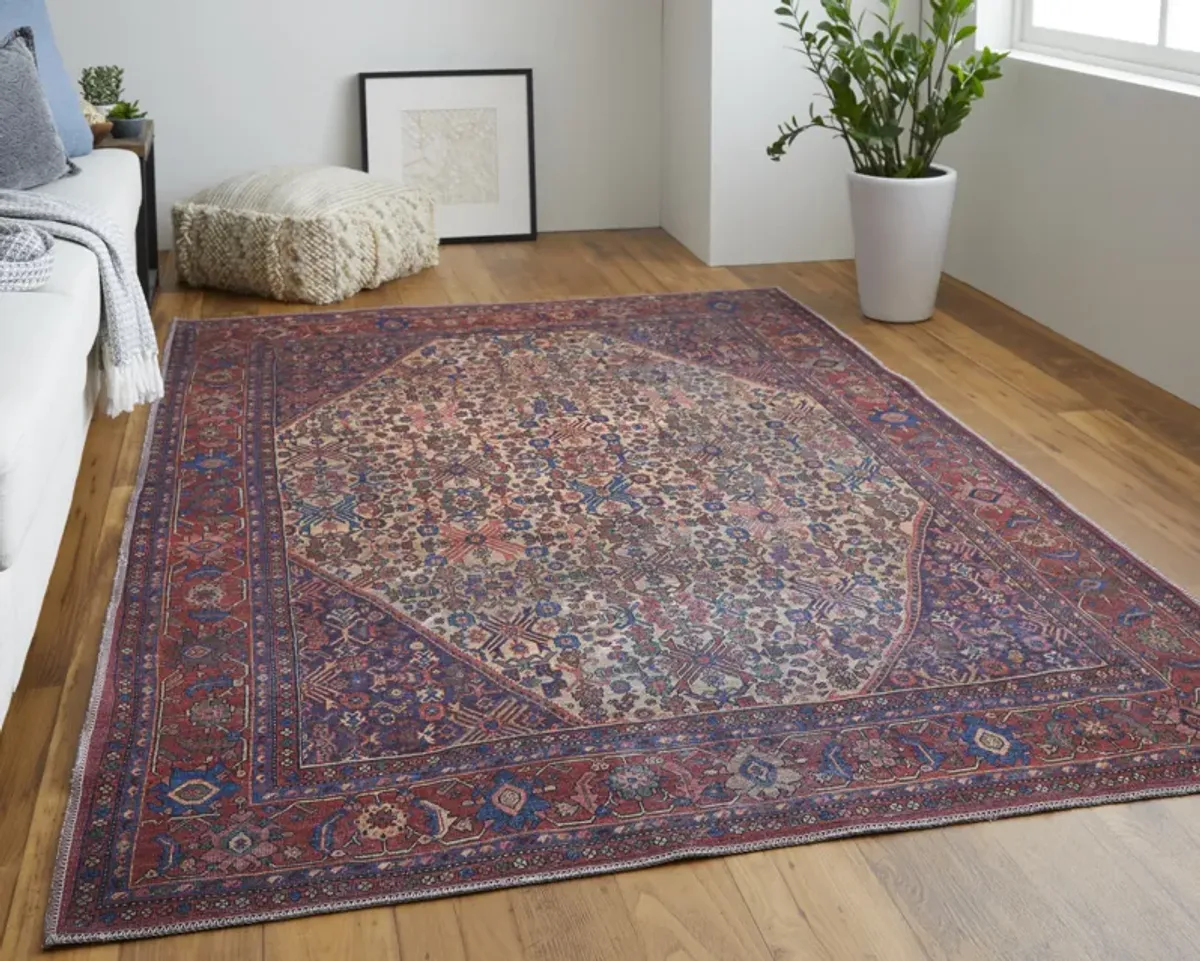 Rawlins 39HJF Red/Tan/Blue 2'7" x 8' Rug