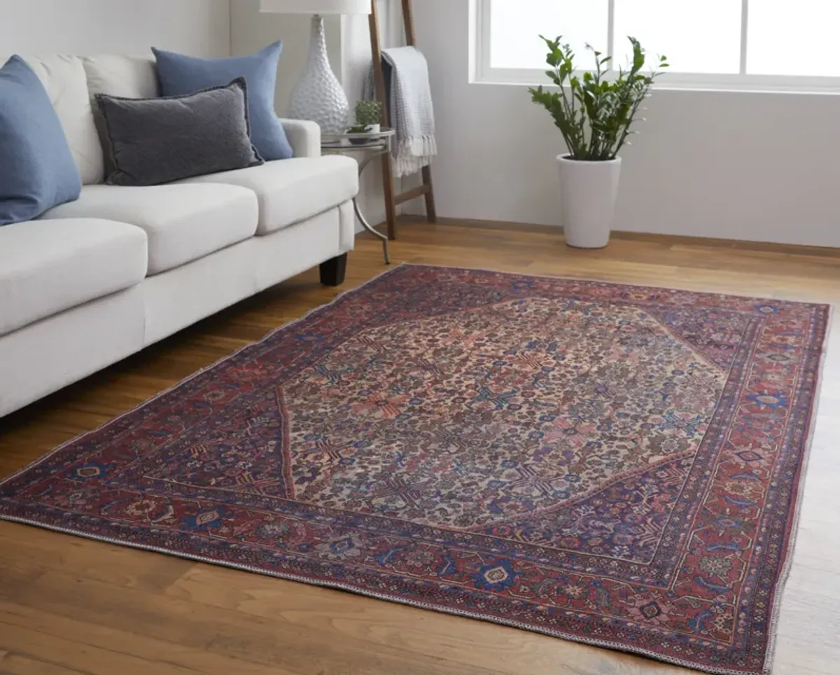 Rawlins 39HJF Red/Tan/Blue 2'7" x 8' Rug