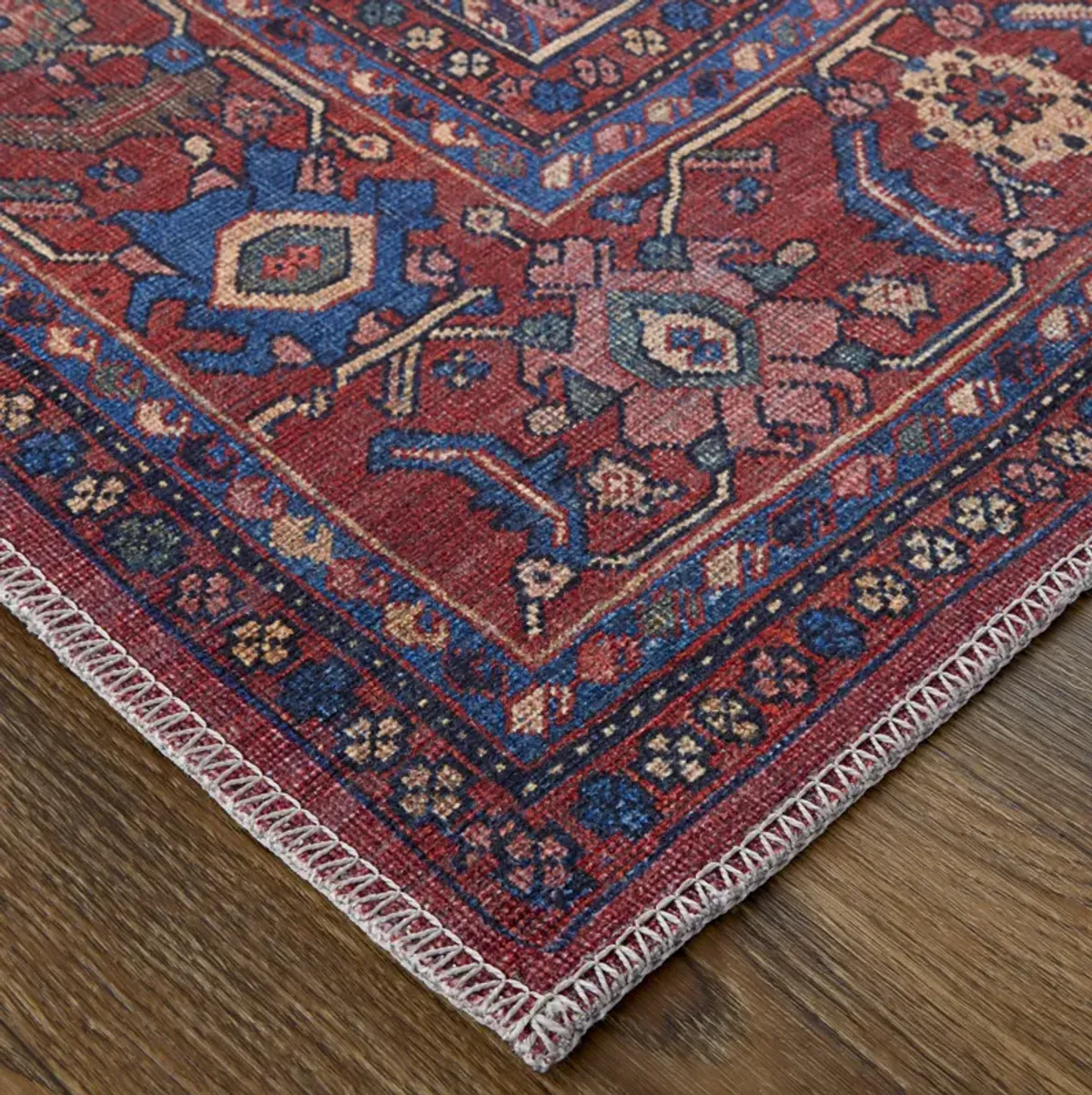 Rawlins 39HJF Red/Tan/Blue 2'7" x 8' Rug