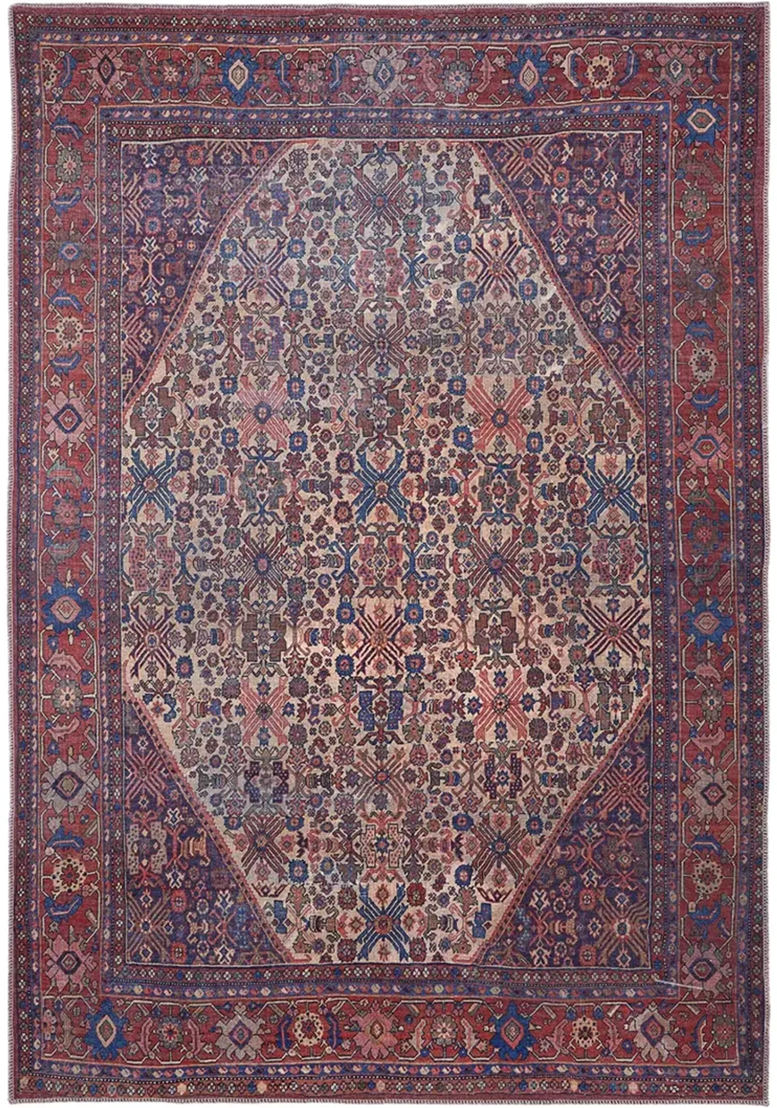 Rawlins 39HJF Red/Tan/Blue 2'7" x 8' Rug