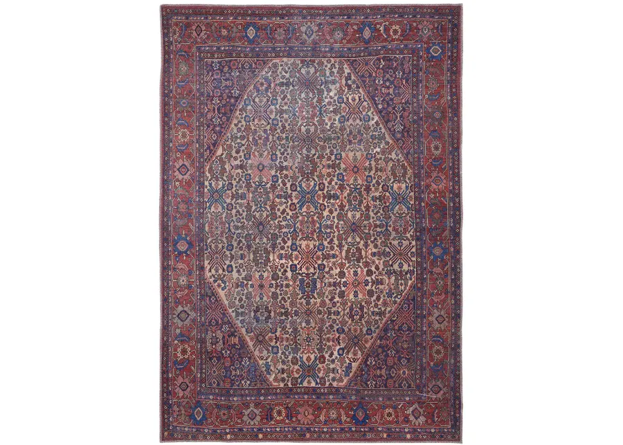 Rawlins 39HJF Red/Tan/Blue 2'7" x 8' Rug