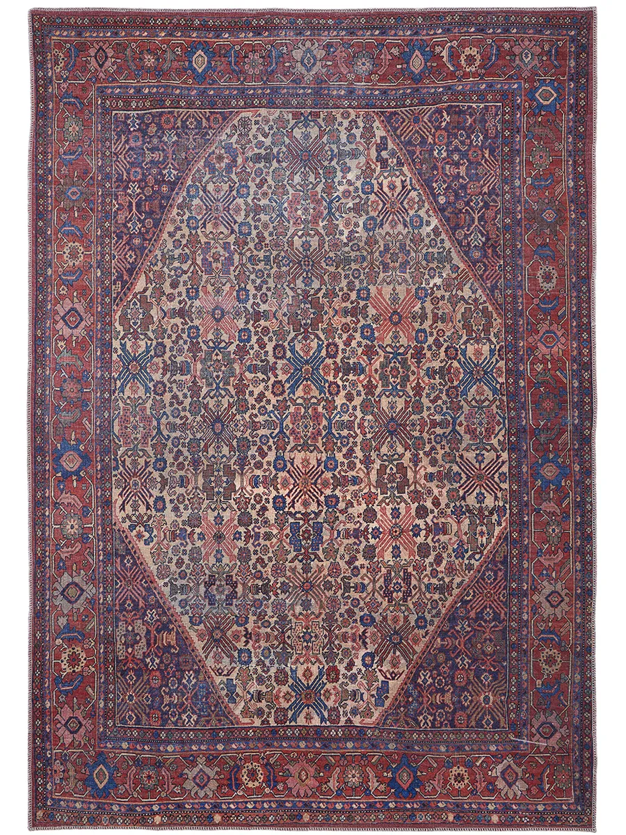 Rawlins 39HJF Red/Tan/Blue 2'7" x 8' Rug