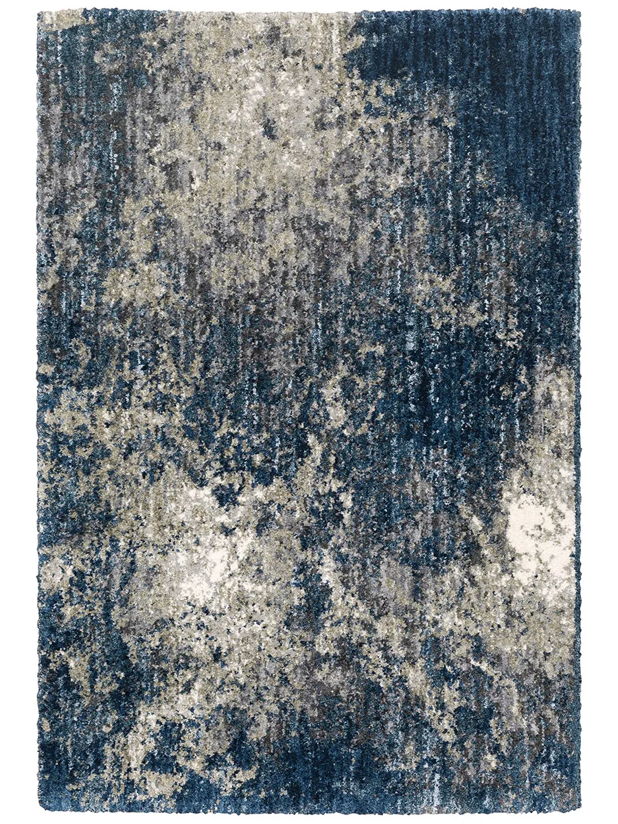 Aspen 6'7" x 9'6" Blue Rug