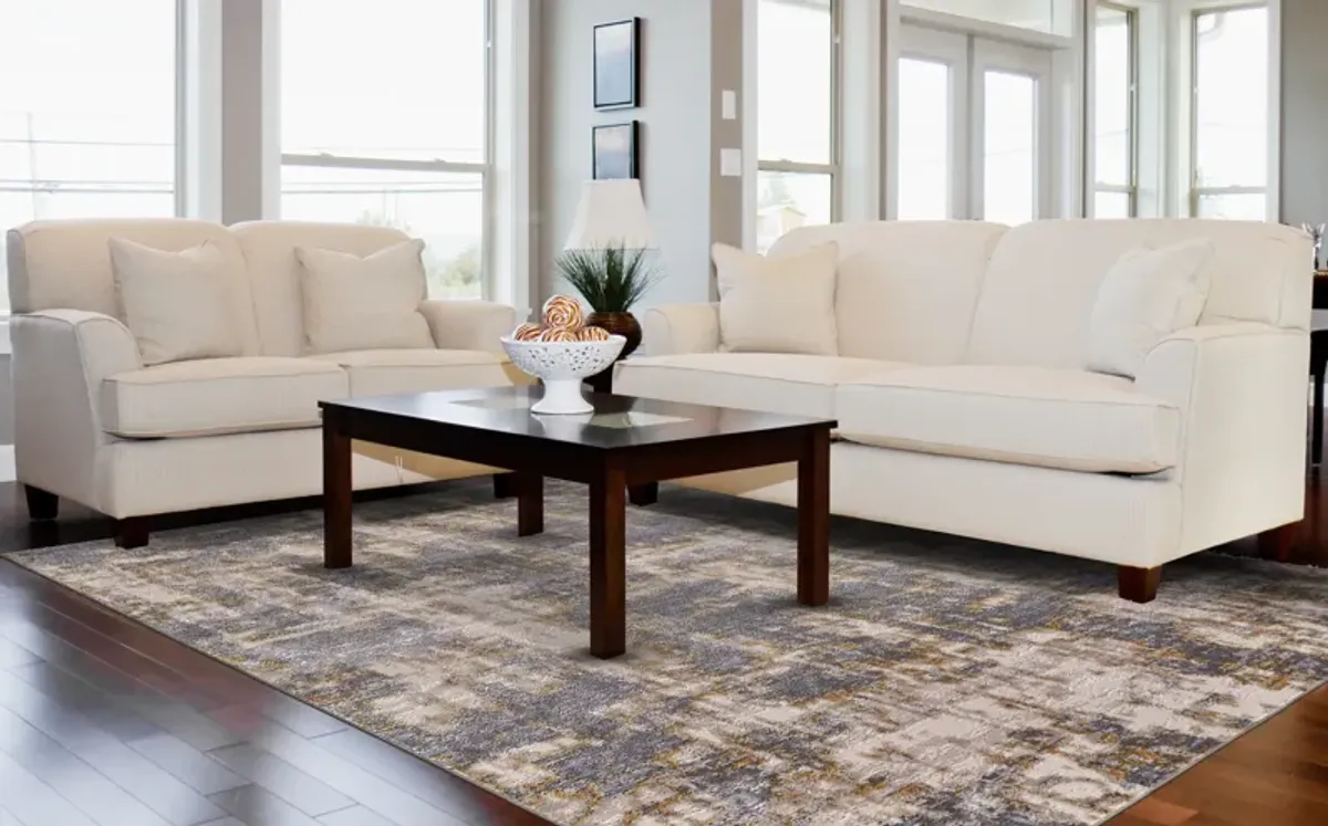 Waldor 3969F Gray/Gold 5' x 8' Rug