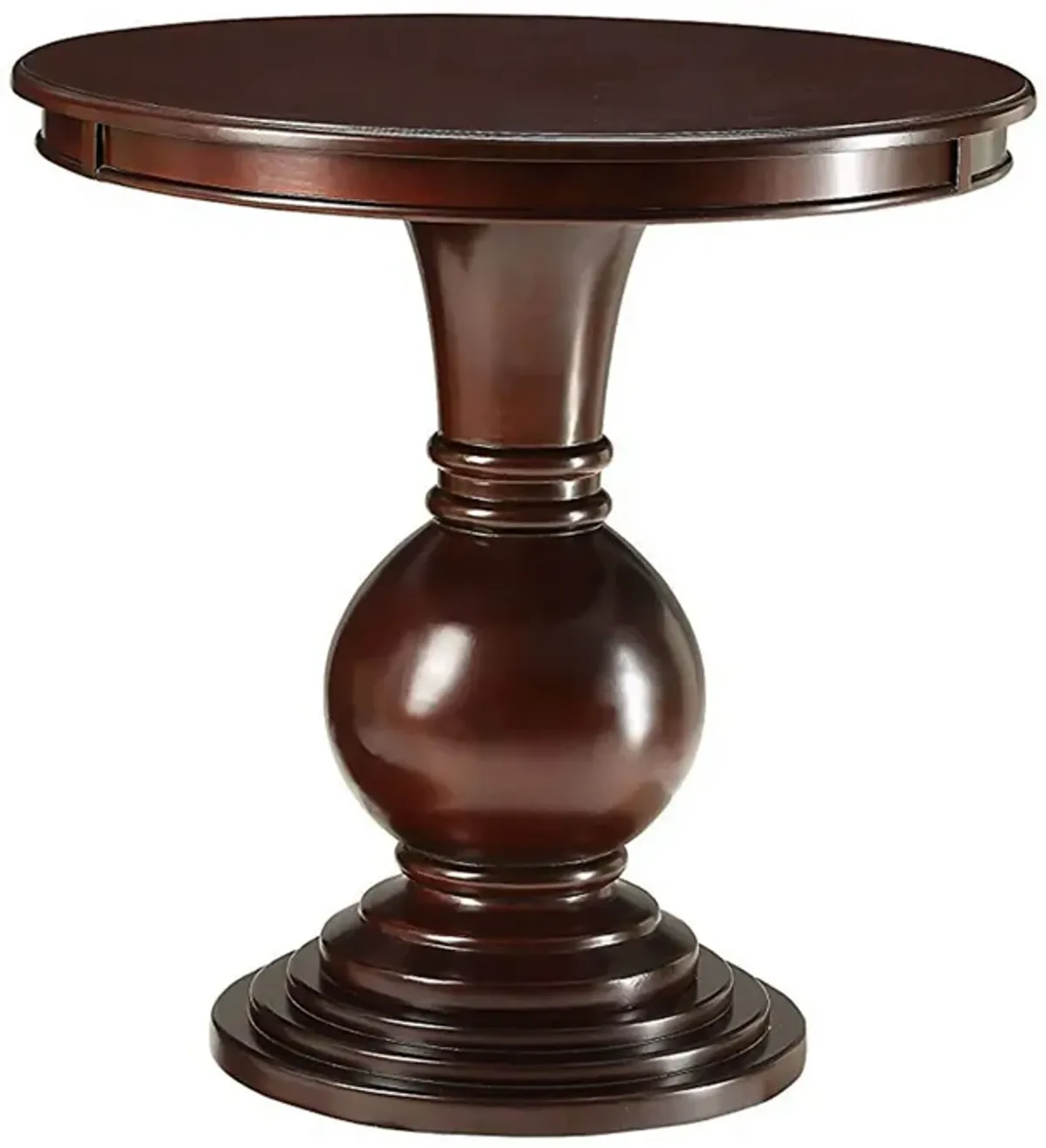 Alyx Accent Table, Espresso-Benzara
