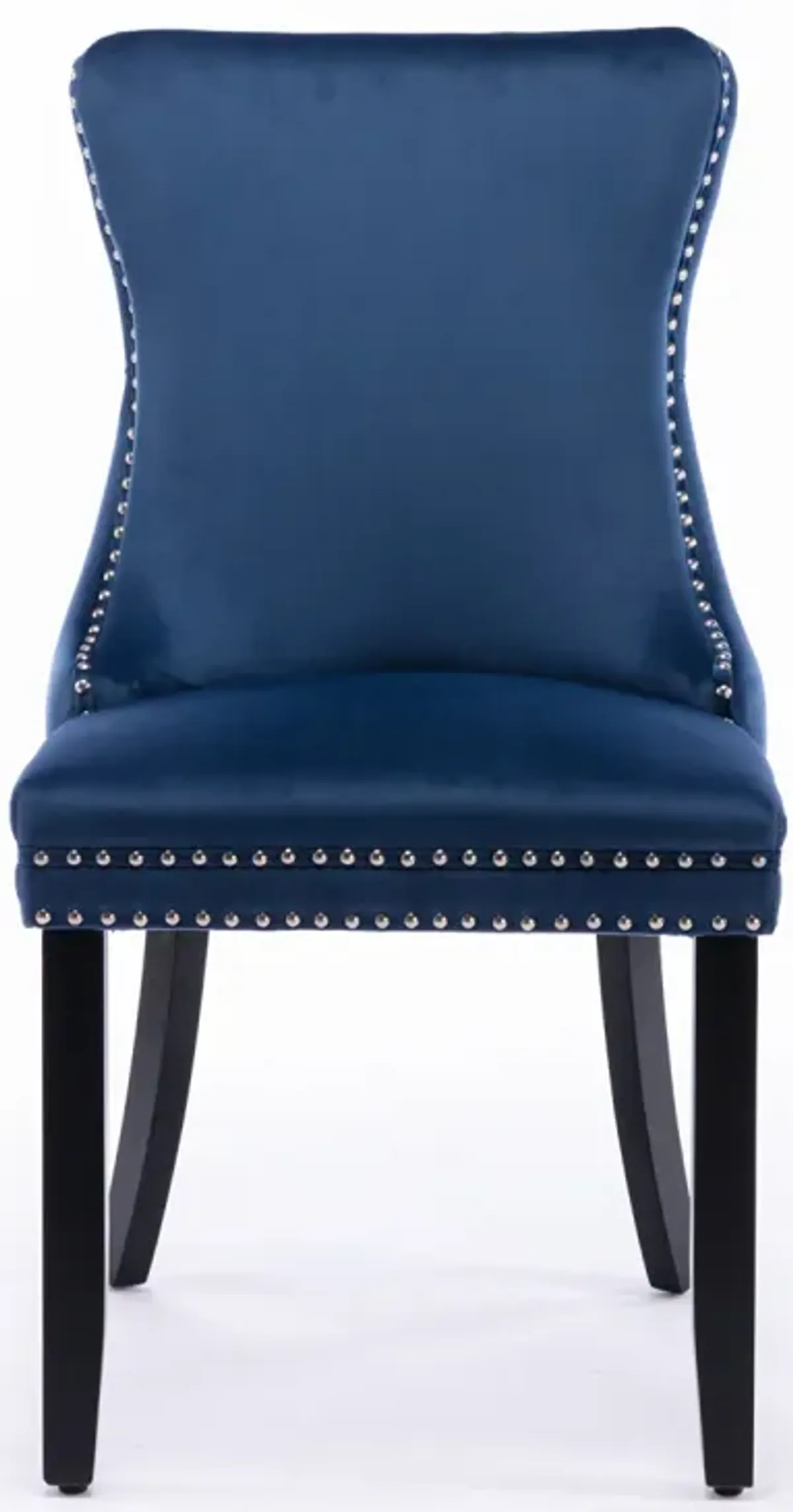 Blue Upholstered Dining Chairs, Set of 2