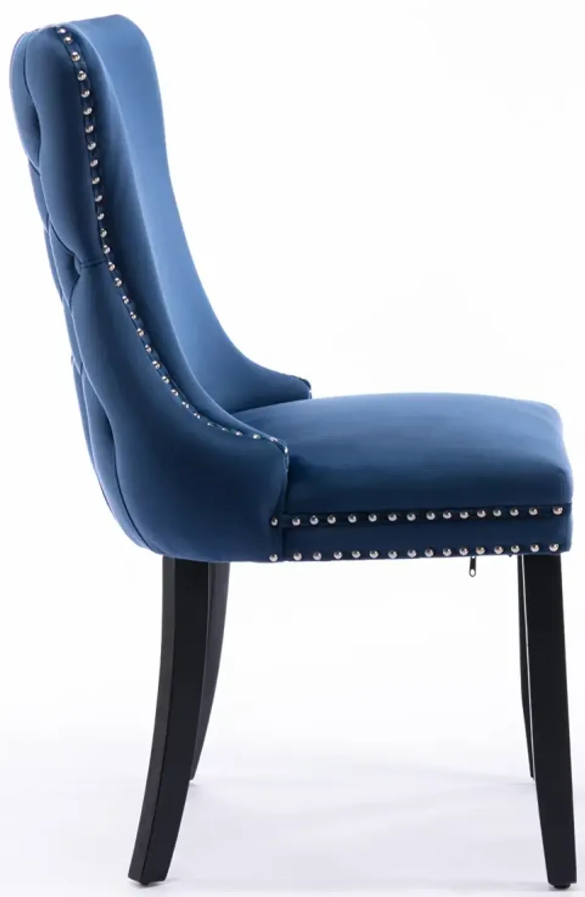 Blue Upholstered Dining Chairs, Set of 2