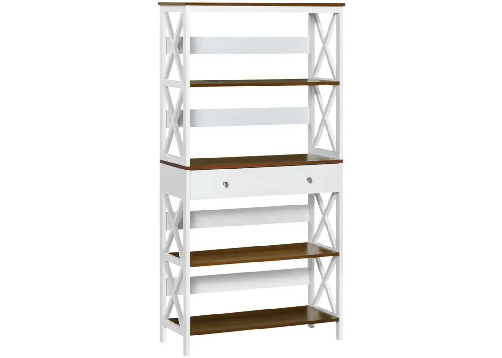 4-Level Bookshelf Display Unit Organizer with Shelves for Living Room, or Office