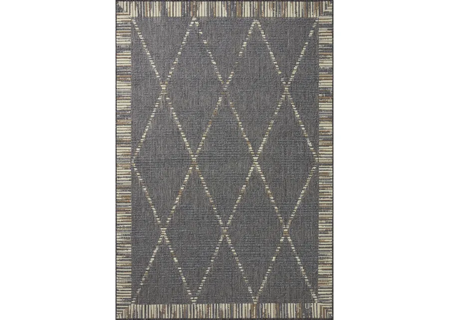 Rainier RAI09 Slate/Multi 7'10" x 10'10" Rug