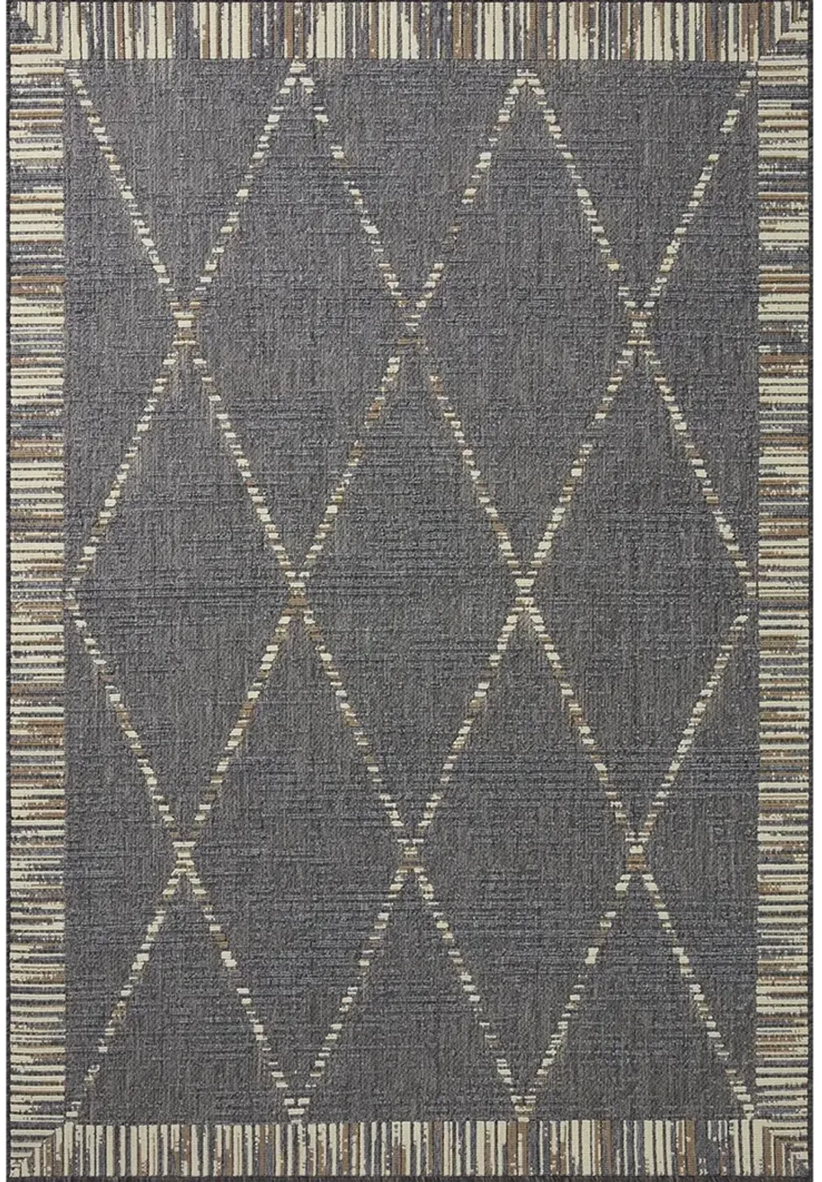 Rainier RAI09 Slate/Multi 7'10" x 10'10" Rug