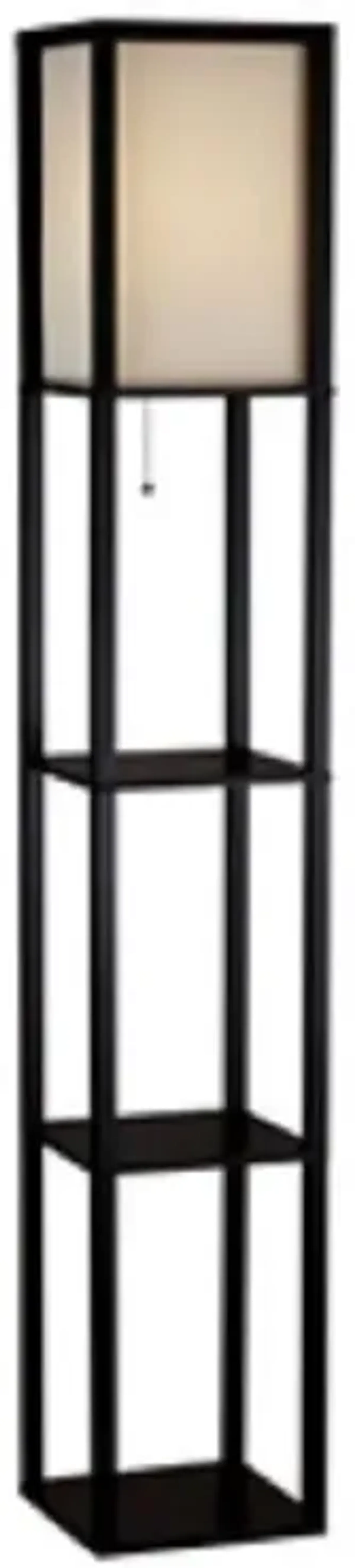 Sophisticated Floor Lamp – Modern Metal Frame with Elegant Silk Shade for Soft Lighting